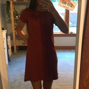 red american eagle dress